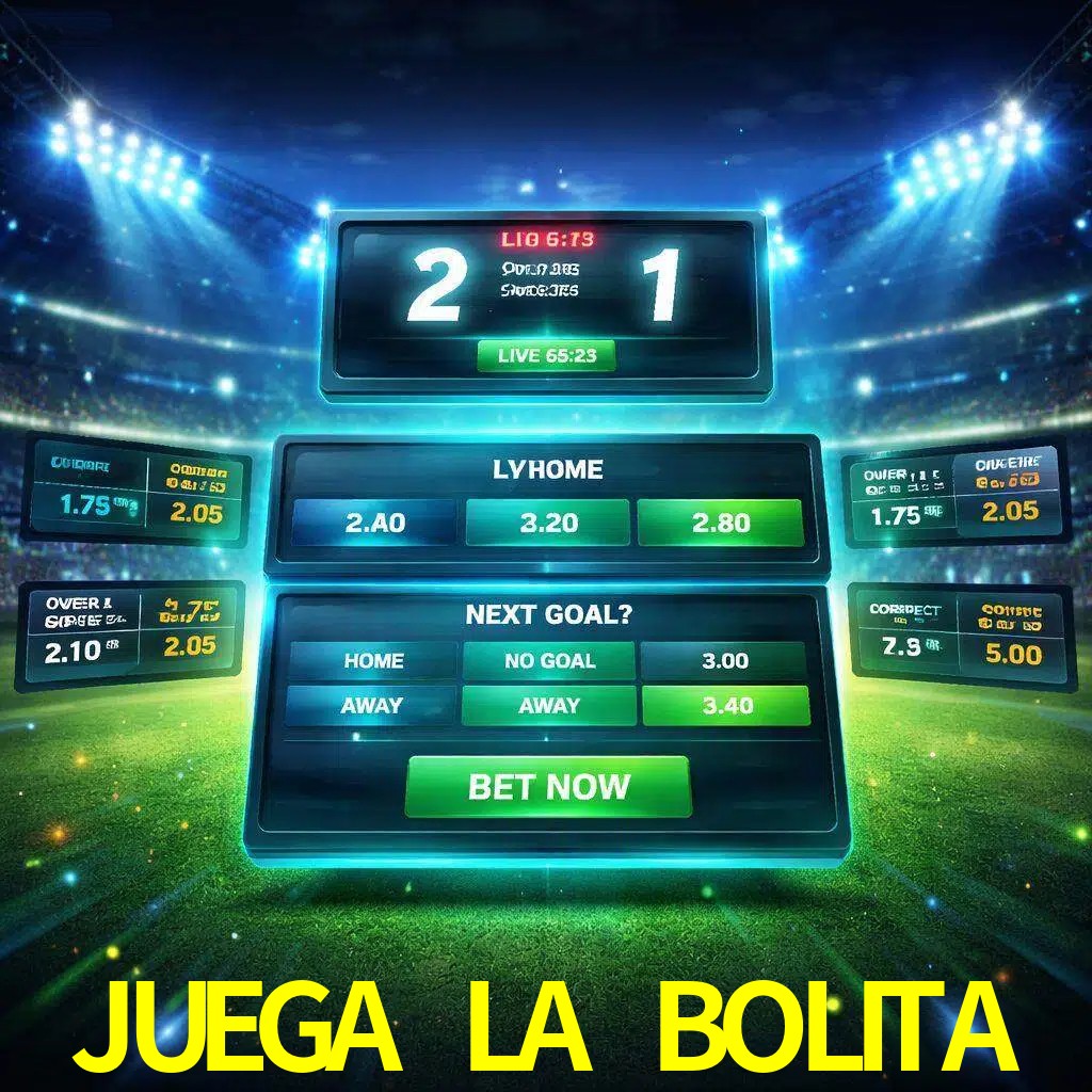 Vista de apuestas en vivo JUEGA LA BOLITA durante un partido en curso